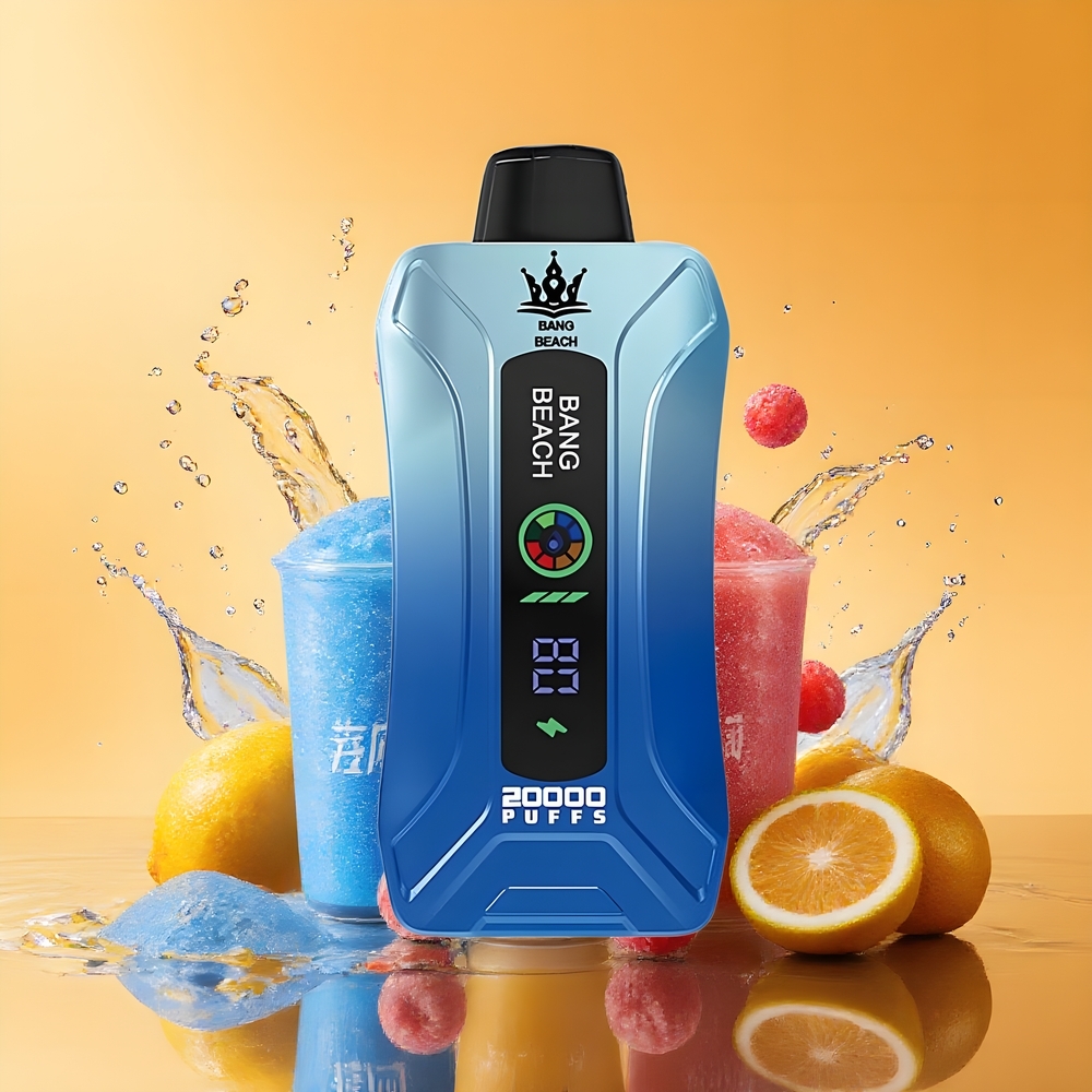 Bang Beach Smart Screen 20000 Puffs Eldobható E-cigaretta Kék Áfonya Jég Nagykereskedés Magyarország