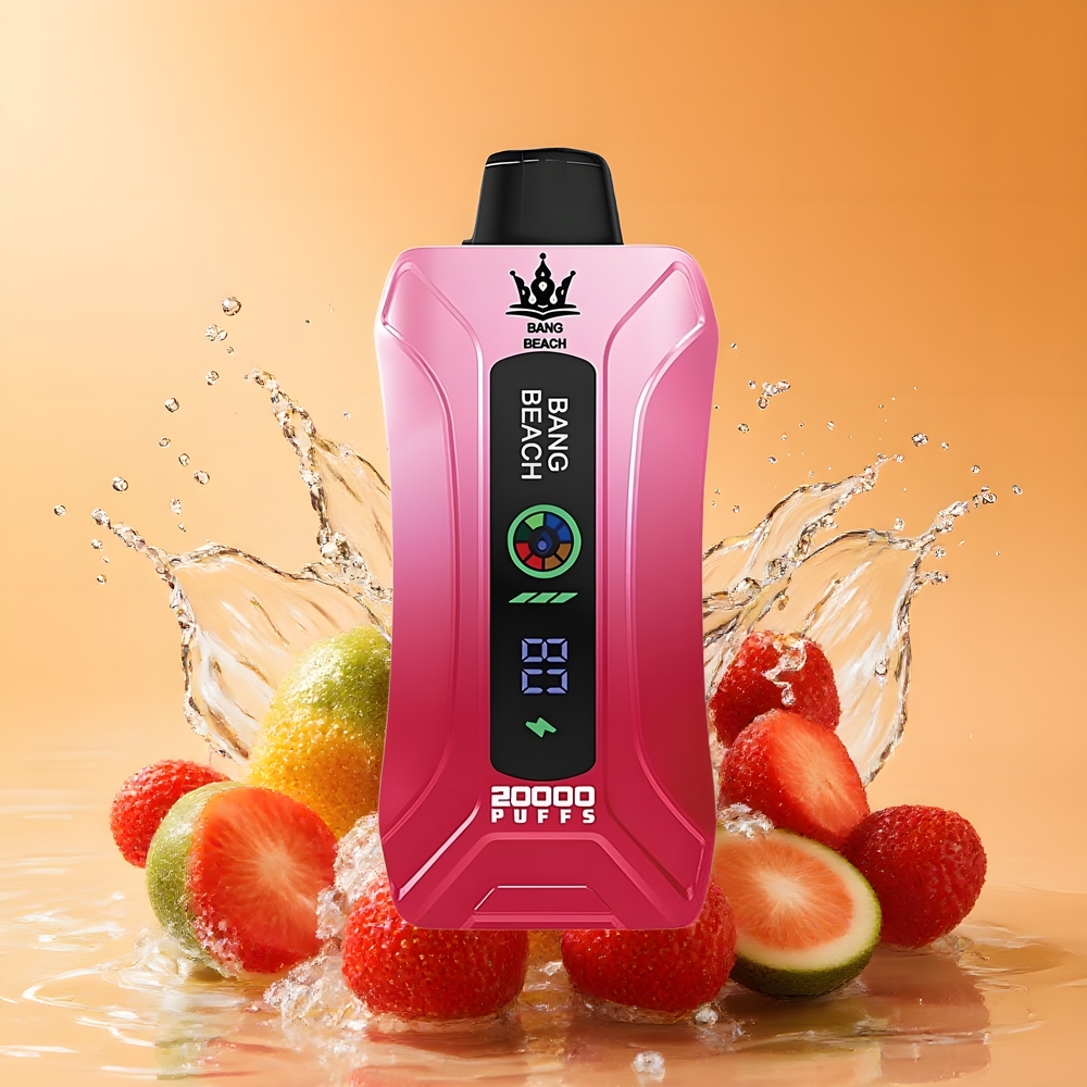 Bang Beach Smart Screen 20000 Puffs Eldobható Vape Eperjég Nagykereskedés Magyarország