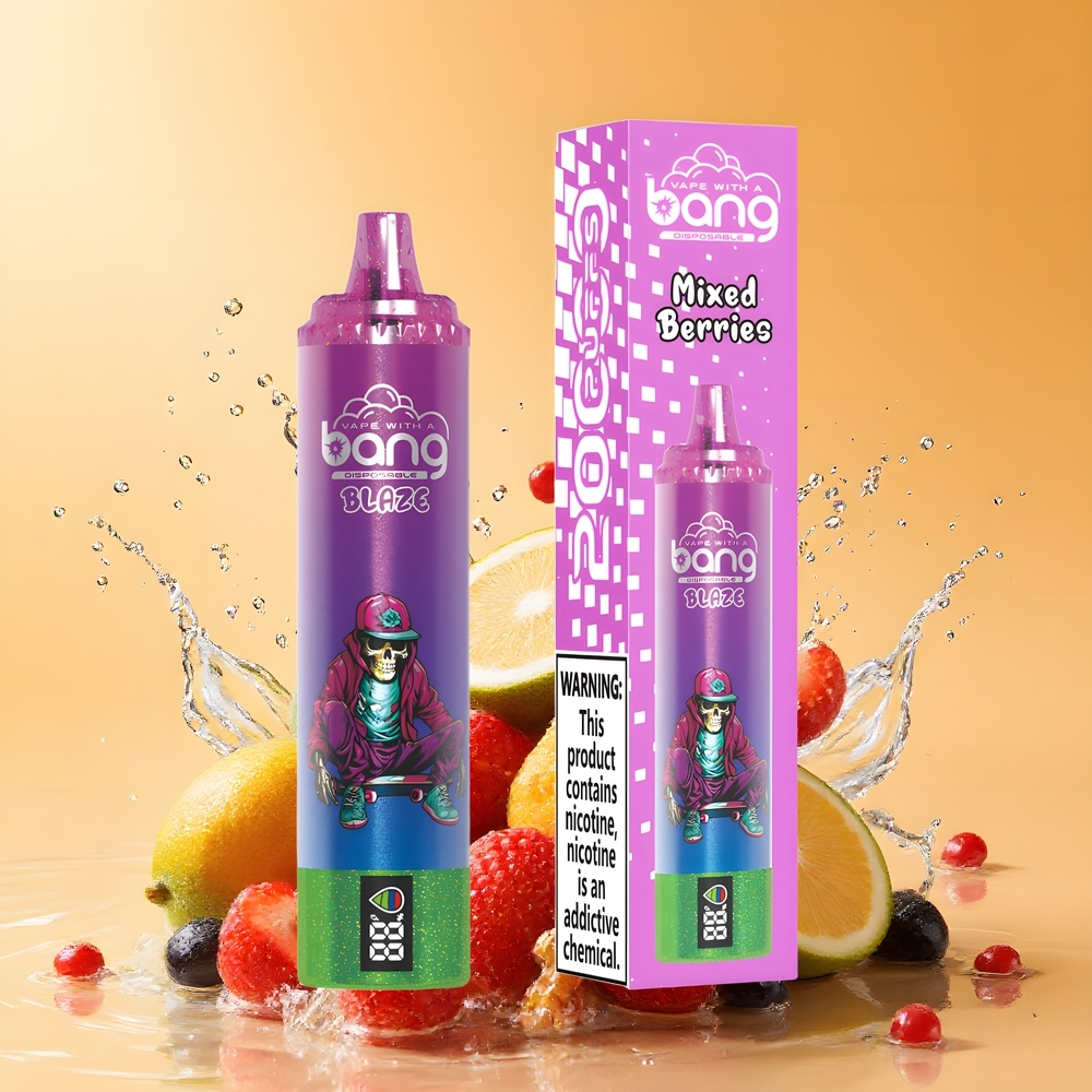 Bang Blaze Tornado 20000 Puffs Állítható Légáramlású Eldobható E-szigaret Vegyesbogyó Nagykereskedés Magyarország