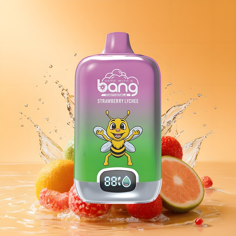 Bang Digital Box 15000 Puffs Intelligens Digitális Kijelző E-vape Eper Licsi Nagykereskedés Magyarország