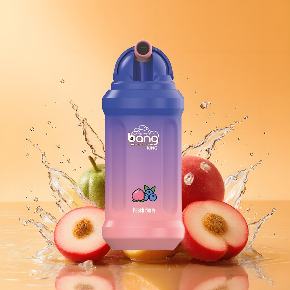 Bang King 12000 Puffs 23ml Mesh Nagykereskedés Magyarország Őszibarack-Bogyó