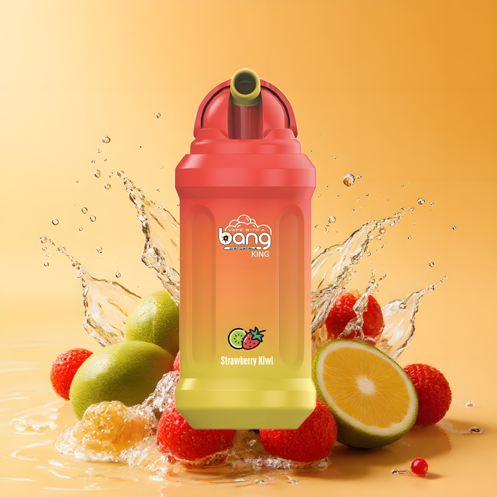 Bang King 12000 Puffs Nagykereskedés Magyarország 23ml Eremetes Eper-Papaya Mesh Coil