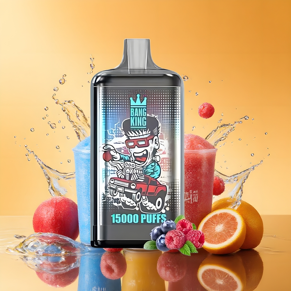 Bang King 15000 Puffs Eldobható Vape Kék Málna Jég Nagykereskedés Magyarország