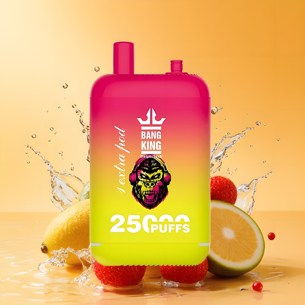 Bang King 25000 Puffs Dual Pod E-Liquid 46ml Nagykereskedés Magyarország Eper Banán