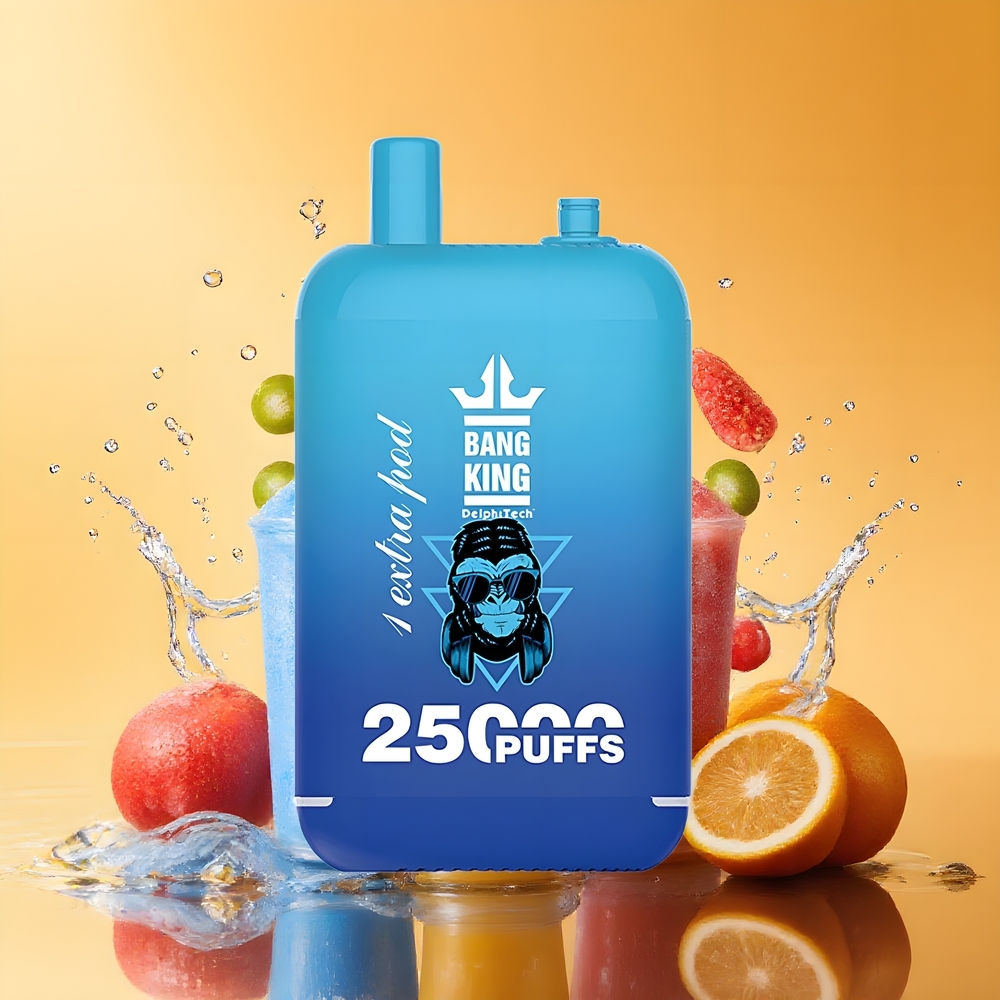 Bang King 25000 Puffs Kettős Pod Rendszer Kék Málna Jég Nagykereskedés Magyarország