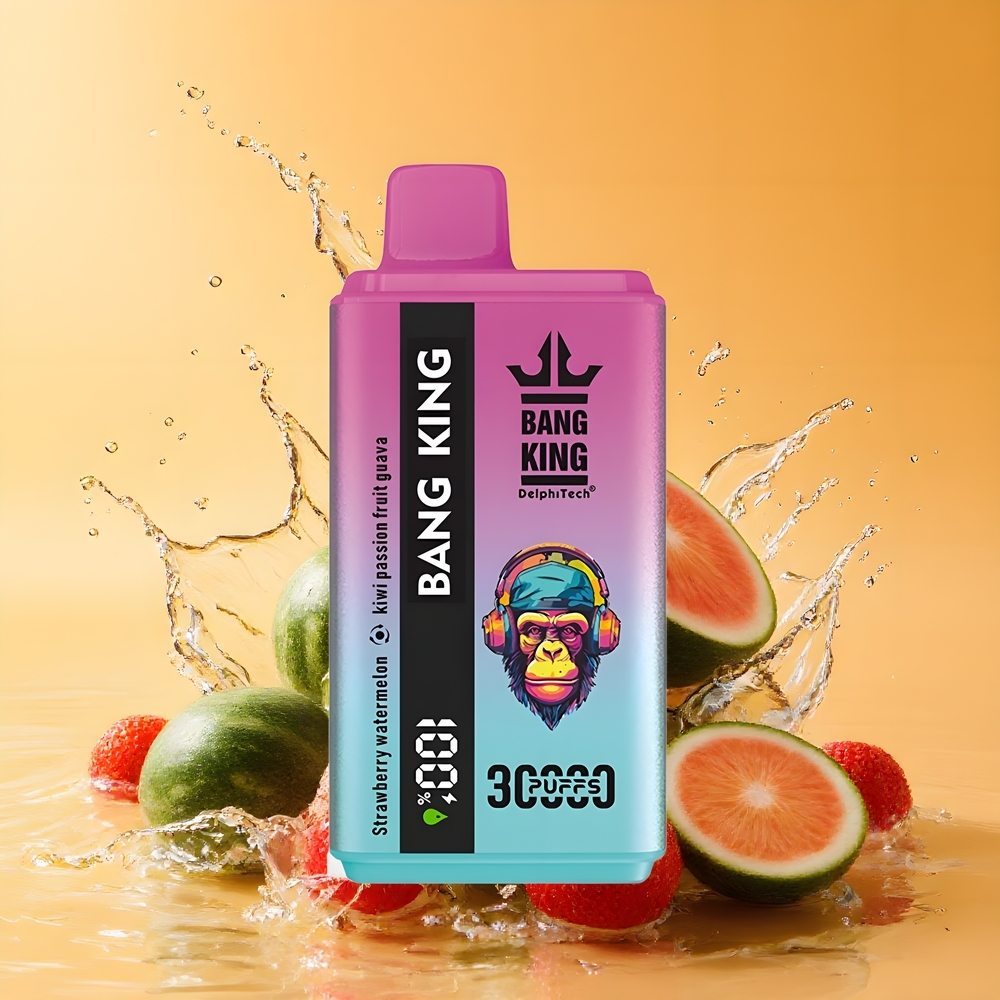Bang King 30000 Puffs Nagykereskedés Magyarország 36ml Eper Dinnye Kivi Málna Guava