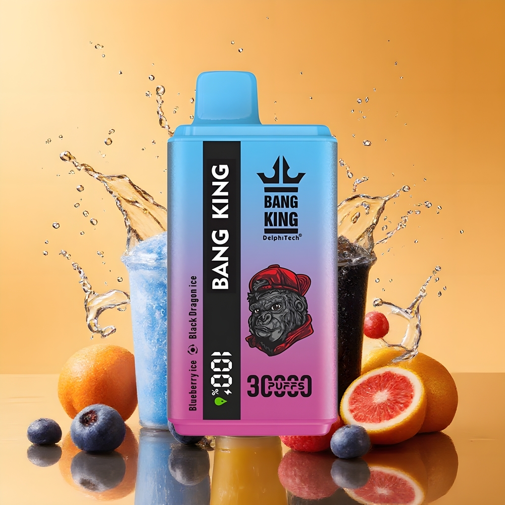 Bang King 30000 Puffs Nagykereskedés Magyarország 36ml Kékáfonya Jég Fekete Sárkány Jég
