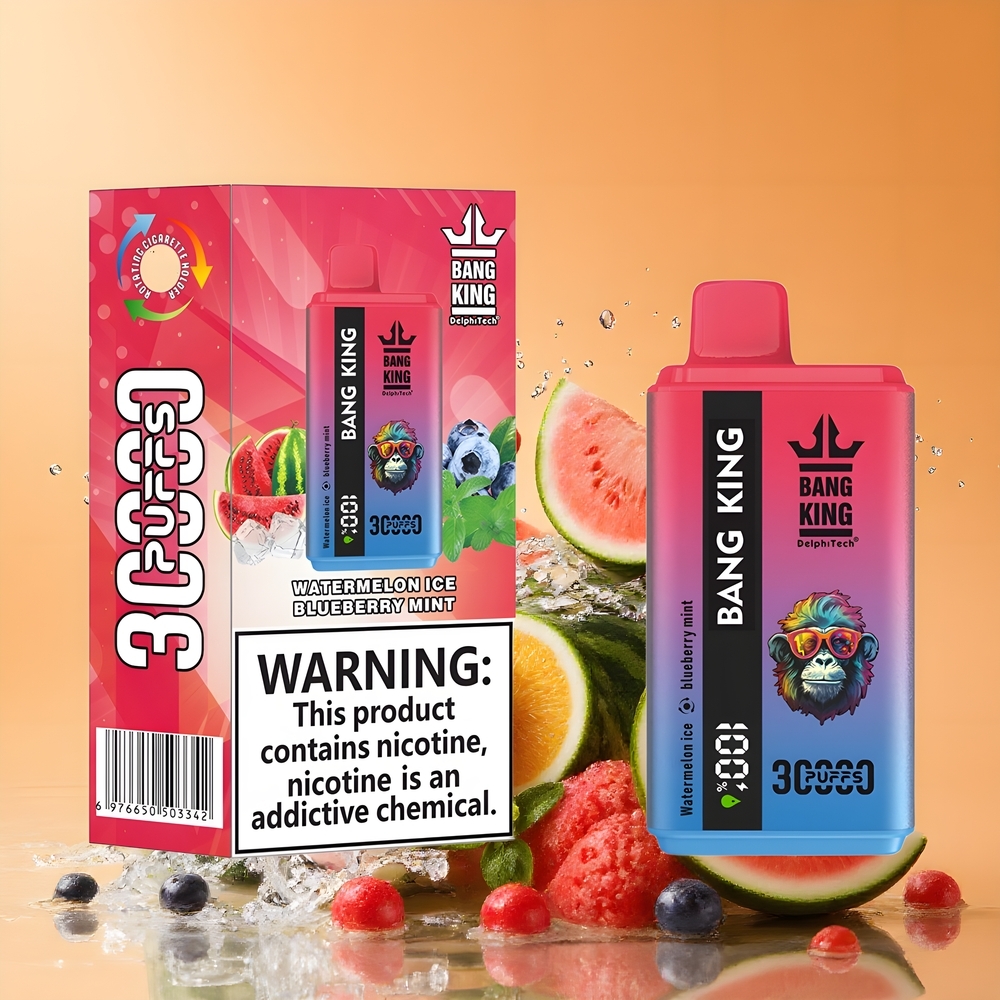 Bang King 30000 Puffs Nagykereskedés Magyarország 36ml Típus-C Dinnye Jég Áfonya Menta