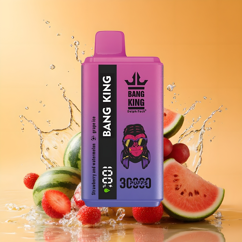 Bang King 30000 Puffs Nagykereskedés Magyarország Eper és Görögdinnye Jég 36ml Type-C