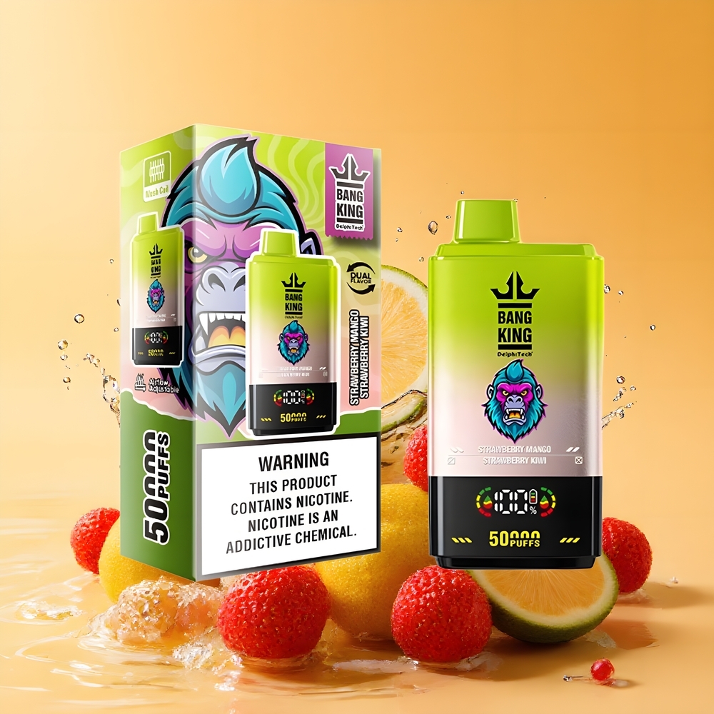 Bang King 50000 Egyszerhasználatos Vape Eper Mango Eper Kiwi Nagykereskedés Magyarország 50ml Type-C