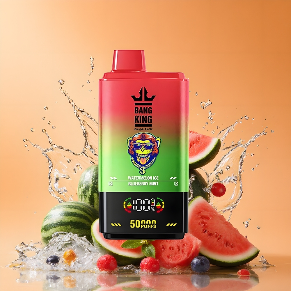 Bang King 50000 Eldobható Vape Görögdinnye Jég Áfonya Menta Nagykereskedés Magyarország 50ml Mesh Coil