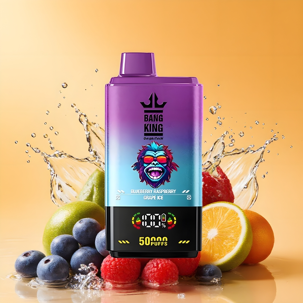 Bang King 50000 Nagykereskedés Magyarország 50ml Kékáfonya Málna Jégbor Puff