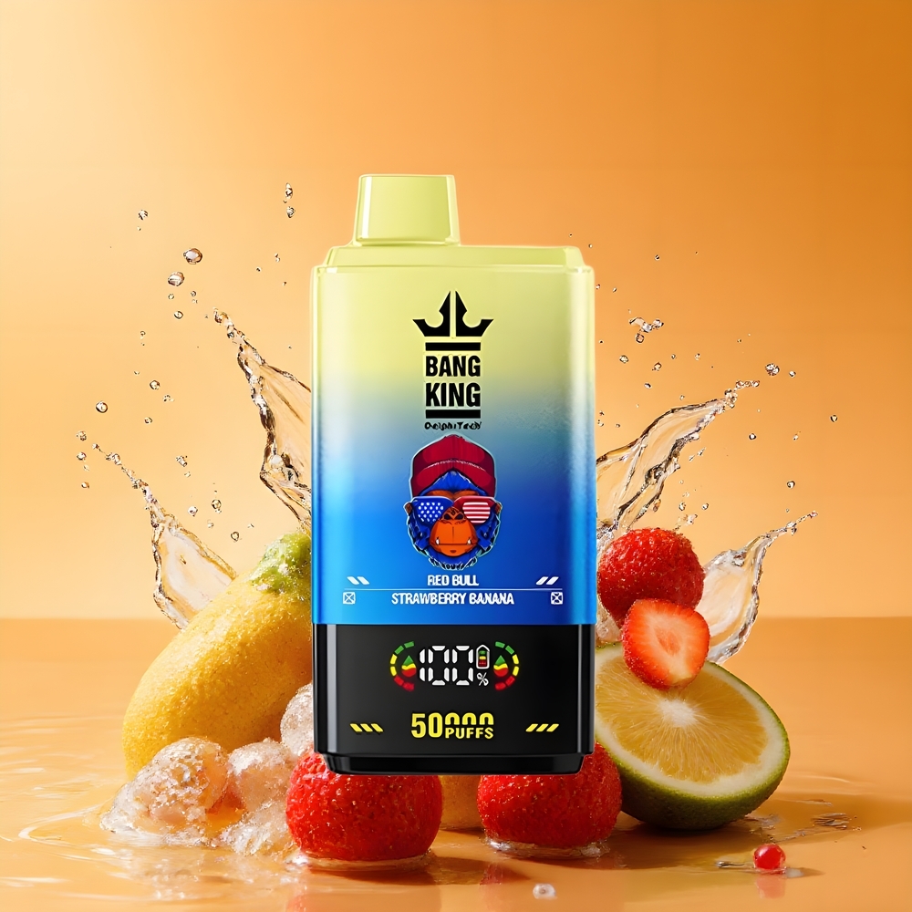 Bang King 50000 Nagykereskedés Magyarország 50ml Vörös Bika Eper Banán