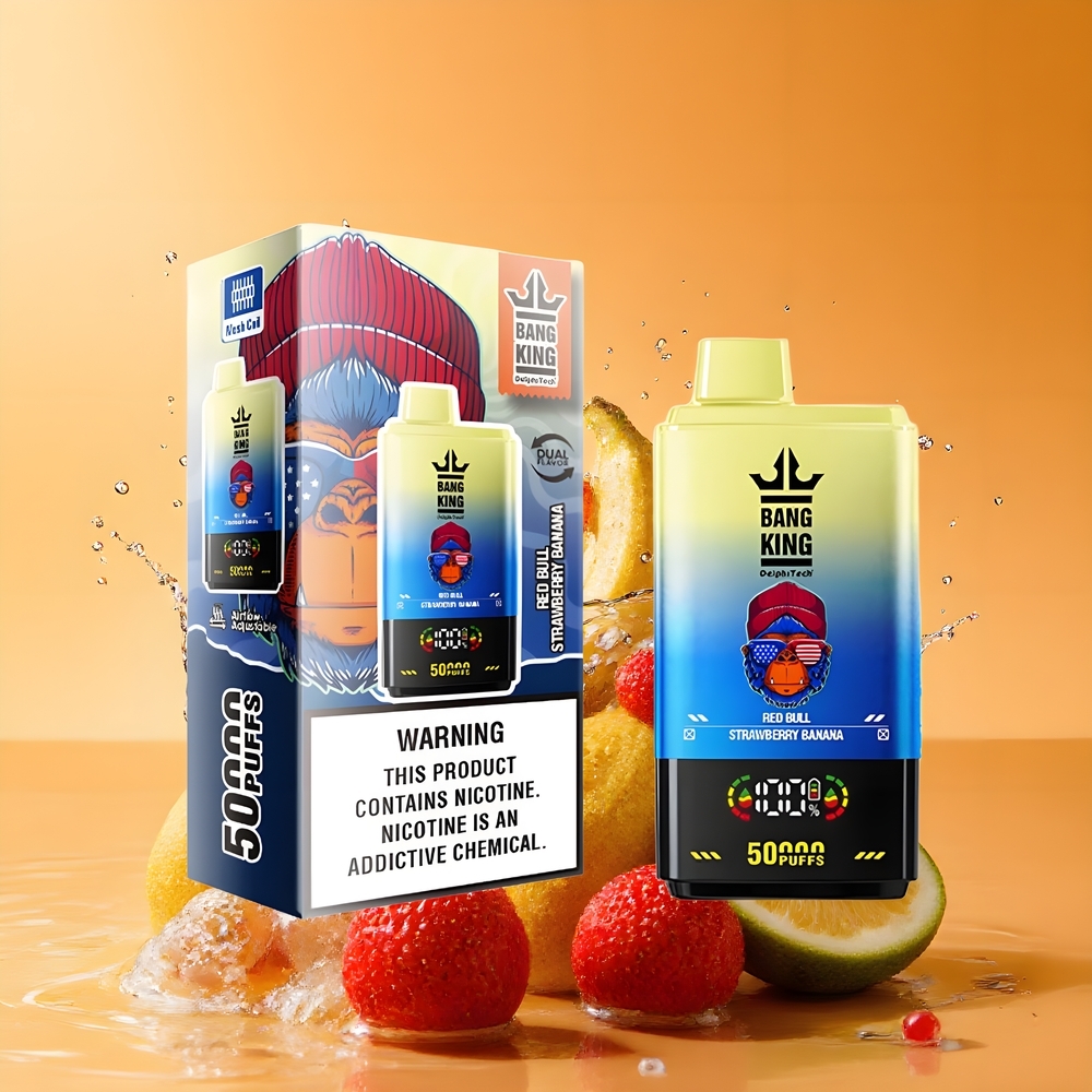 Bang King 50000 Nagykereskedés Magyarország 50ml Vörös Bika Eper Banán