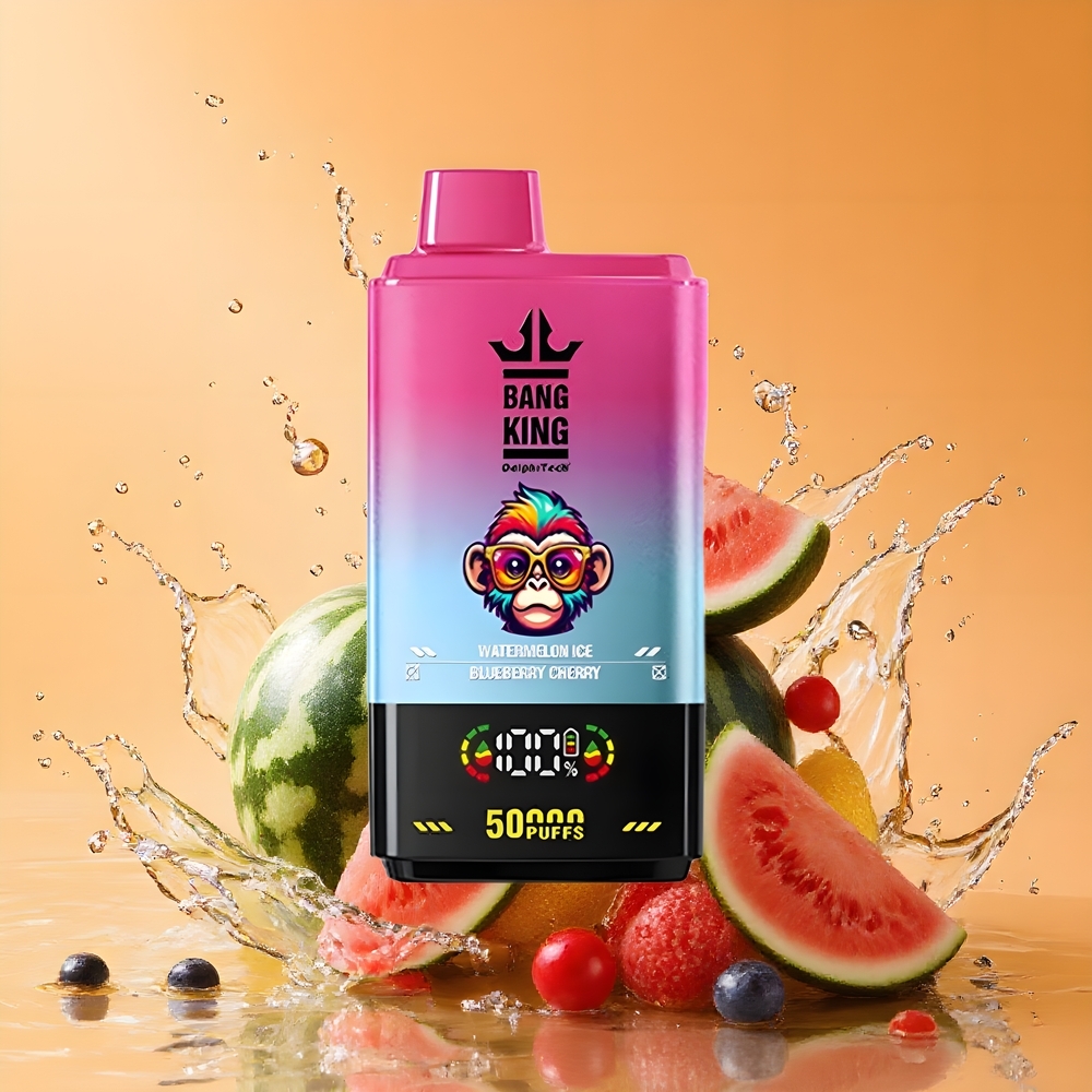 Bang King 50000 Nagykereskedés Magyarország Eldobható vape Görögdinnye Áfonya Cseresznye