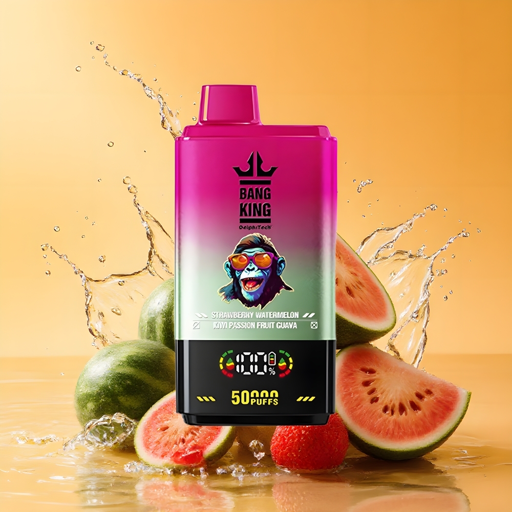 Bang King 50000 Nagykereskedés Magyarország Elszívható Epe Strawberry Watermelon Kiwi Passion Fruit Guava 50ml