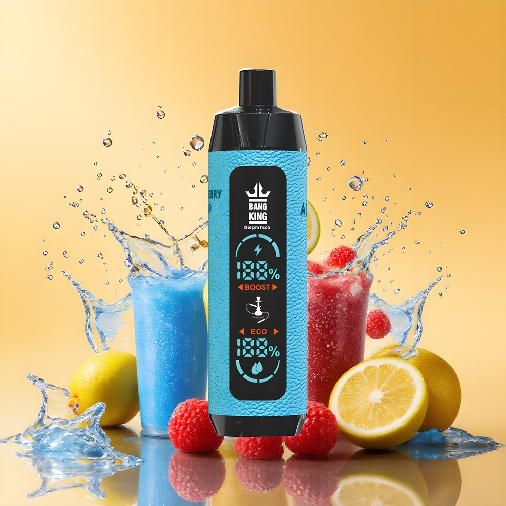 Bang King Shisha 25000 Puffs 30ml Kék Málna Limonádé Nagykereskedés Magyarország