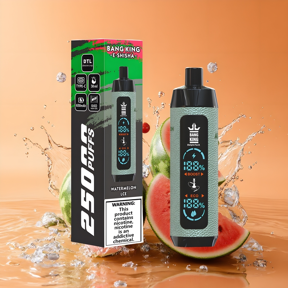 Bang King Shisha 25000 Puffs 30ml Nagykereskedés Magyarország Görögdinnye Jég