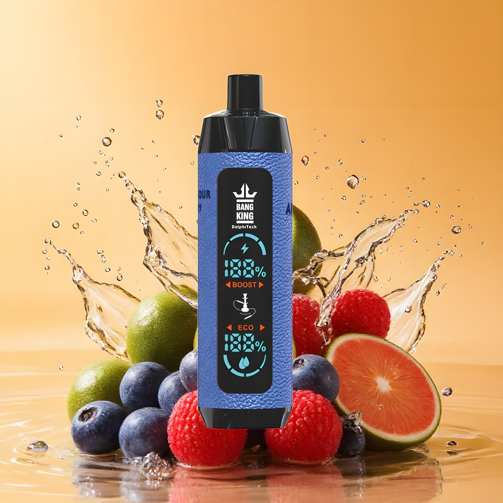 Bang King Shisha 25000 Puffs 30ml Nagykereskedés Magyarország Áfonya-Savanyú Málna