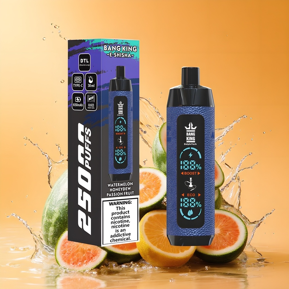 Bang King Shisha 25000 Puffs Nagykereskedés Magyarország 30ml Dinnye Mézeskörte Márkuja