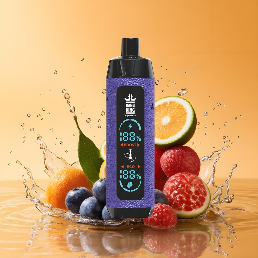 Bang King Shisha 25000 Puffs Nagykereskedés Magyarország 30ml Kékáfonya Szőlő