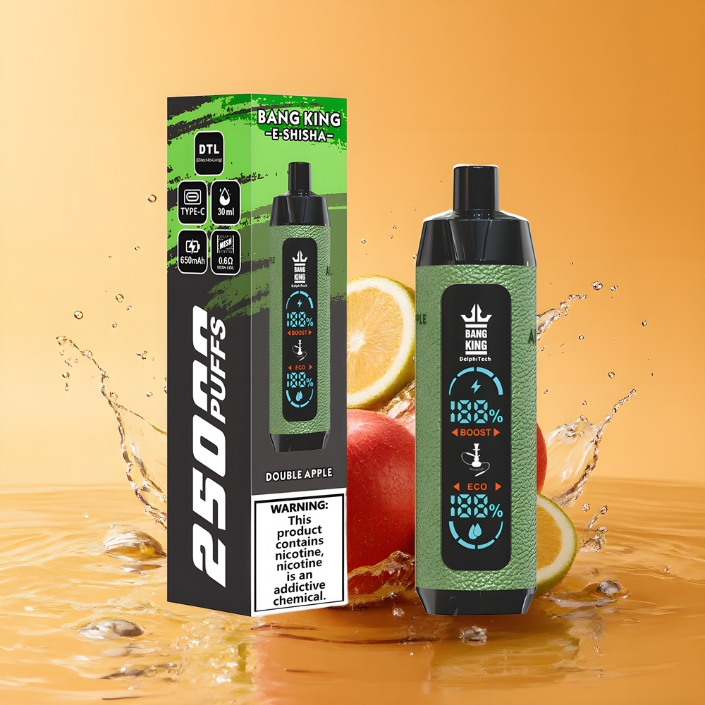 Bang King Shisha 25000 Puffs Nagykereskedés Magyarország 30ml Kettős Alma