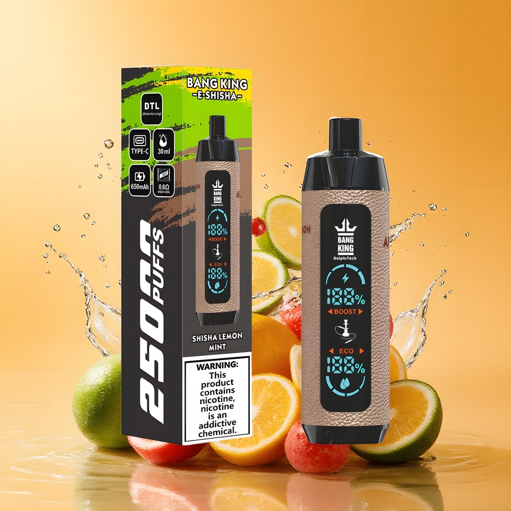 Bang King Shisha 25000 Puffs Nagykereskedés Magyarország 30ml Lenmon Borsmenta