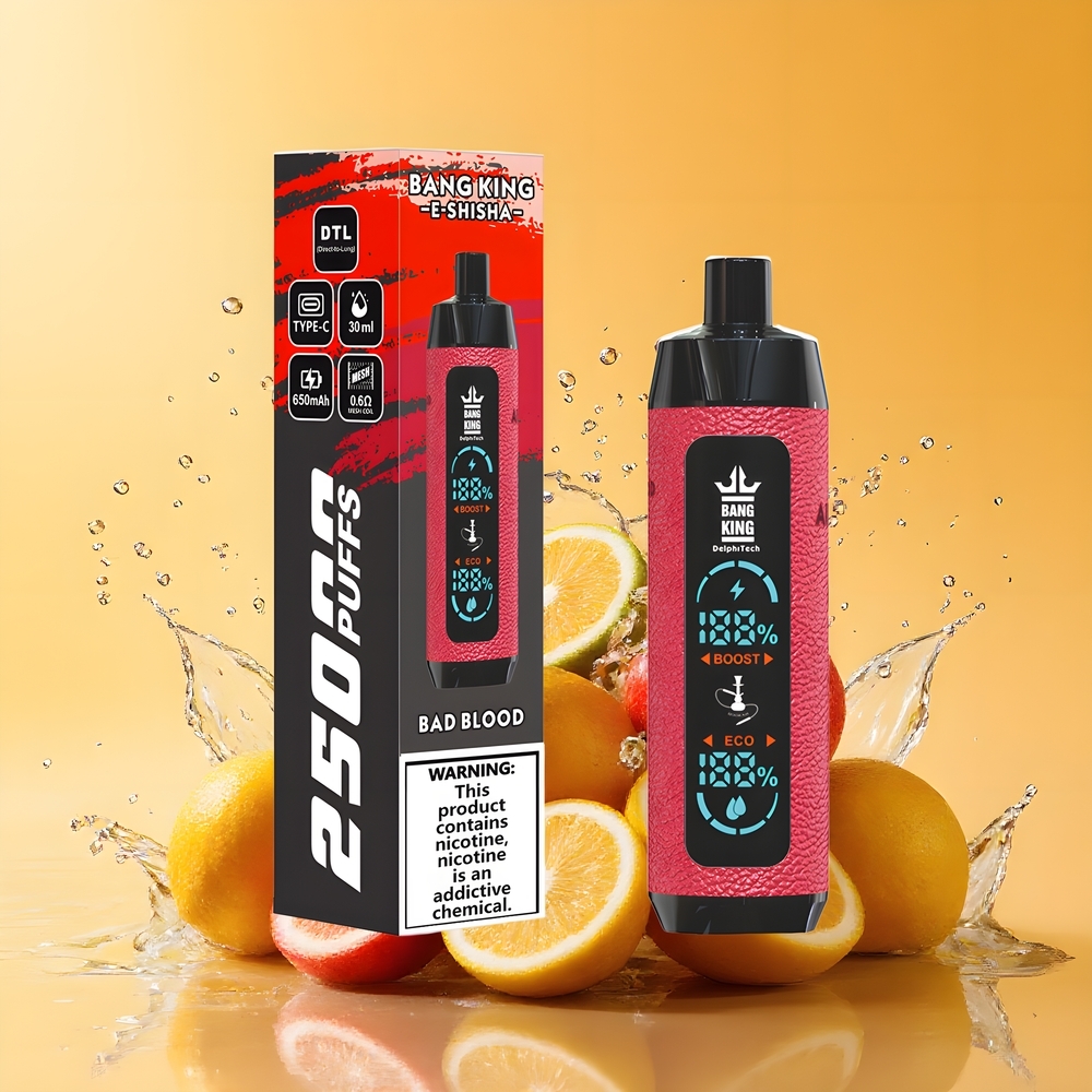 Bang King Shisha 25000 Puffs Nagykereskedés Magyarország Mesh Coil 0.6 Ohm