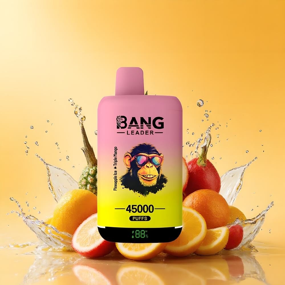 Bang Leader 45000 Puffs Nagykereskedés Magyarország Ananász Jég Triple Mango Kettős Íz