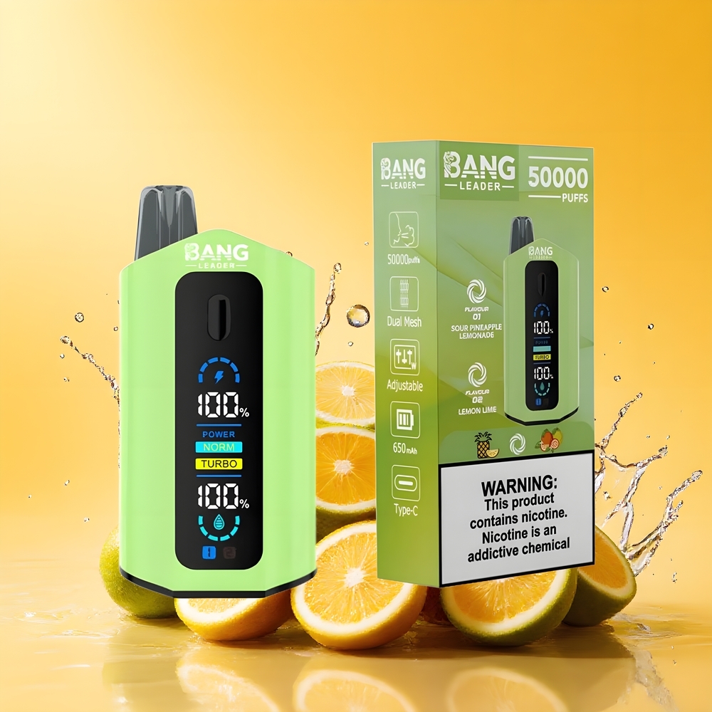Bang Leader 50000 Puffs Nagykereskedés Magyarország 13400mAh Savanyú Ananász Limonádé Citrom Lime