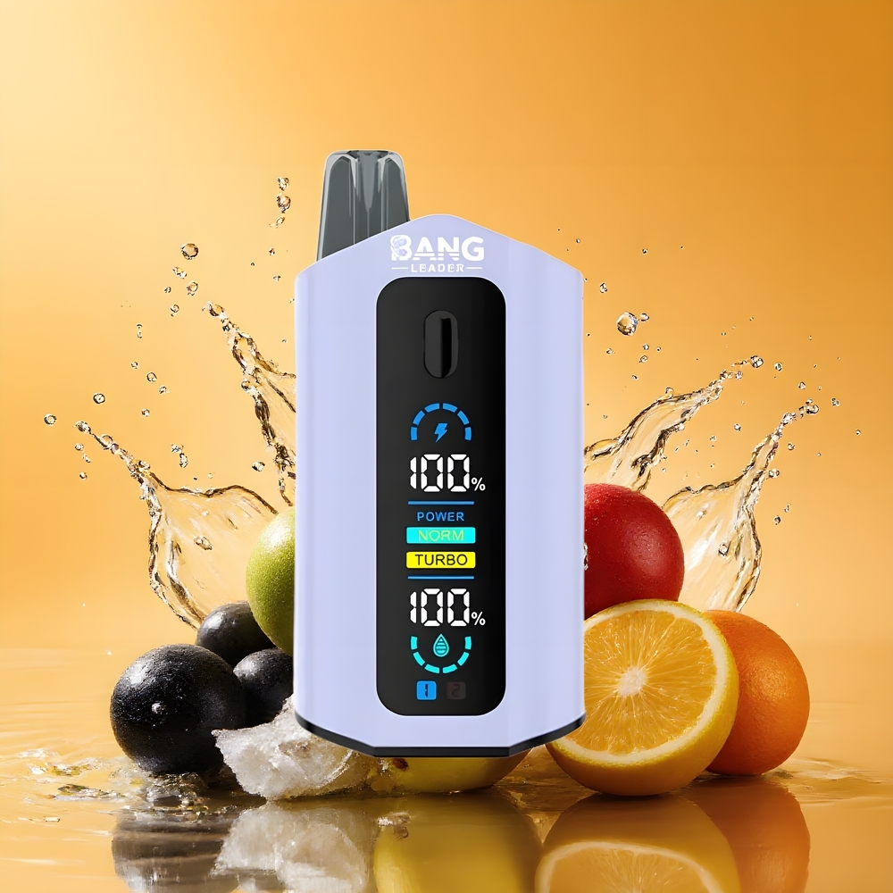 Bang Leader 50000 Puffs Nagykereskedés Magyarország 36ml E-liquid Kapacitás Fekete Szőlő Zöld Szőlő