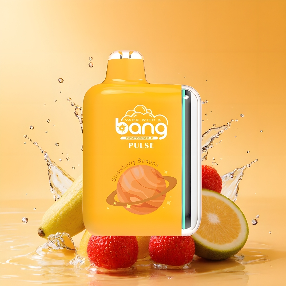 Bang Pulse 18000 Puffs Eldobható E-vapor Eper Banán Nagykereskedés Magyarország Mesh Coil 1.0 ohm