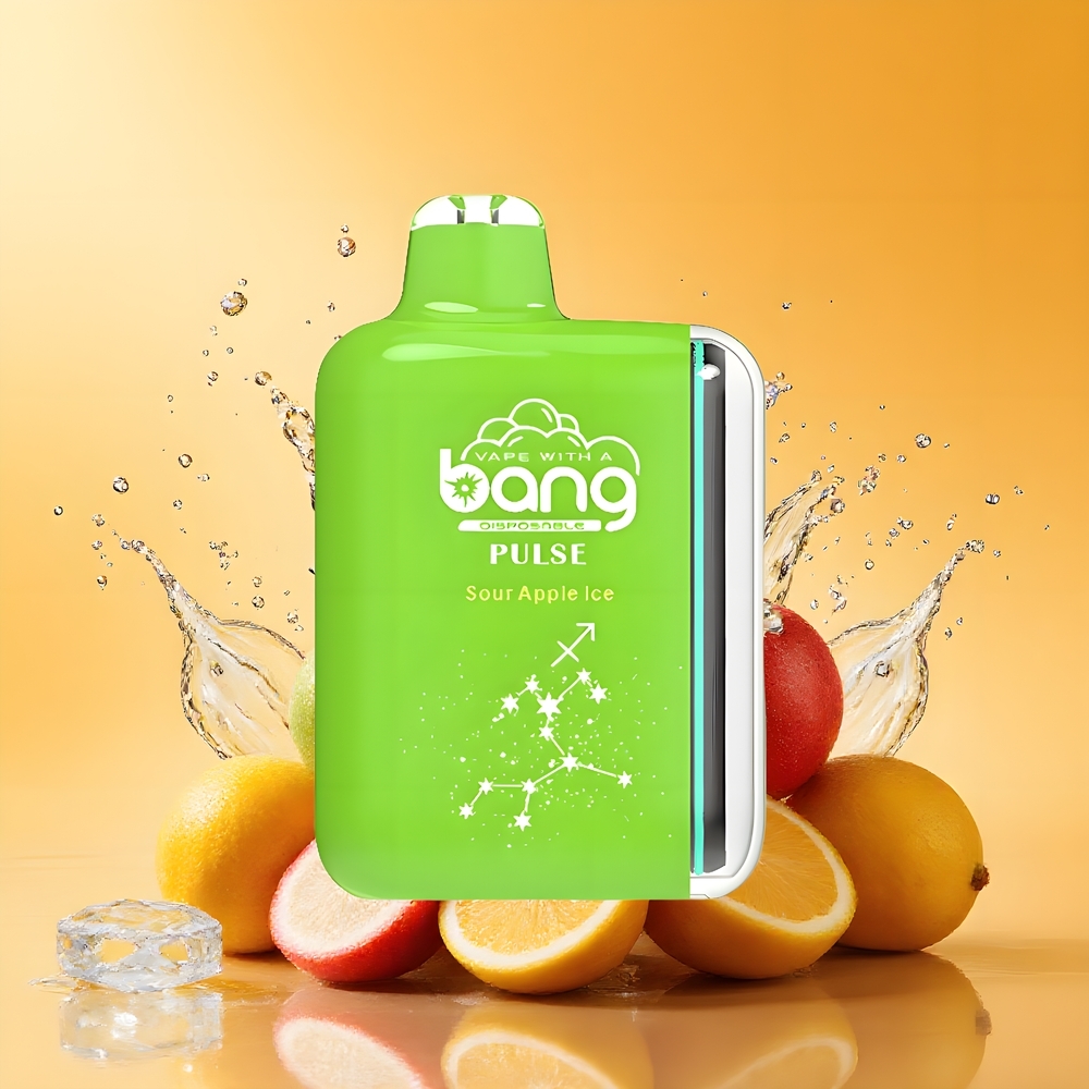 Bang Pulse 18000 Puffs Eldobható Vape Savanyú Alma Jég Nagykereskedés Magyarország Mesh Coil