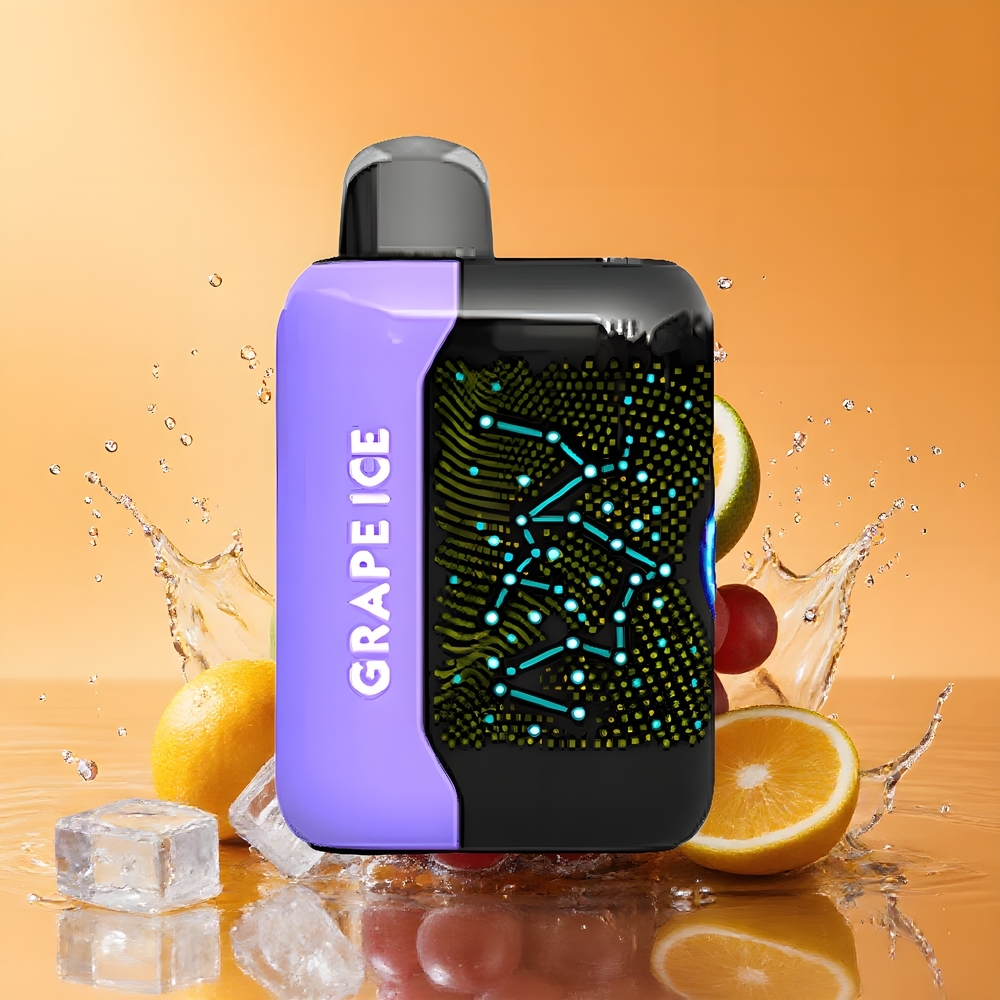 Bang Starry 25000 Puff Nagykereskedés Magyarország Eldobható vape Jégbor (Grape Ice) Type-C gyorstöltés
