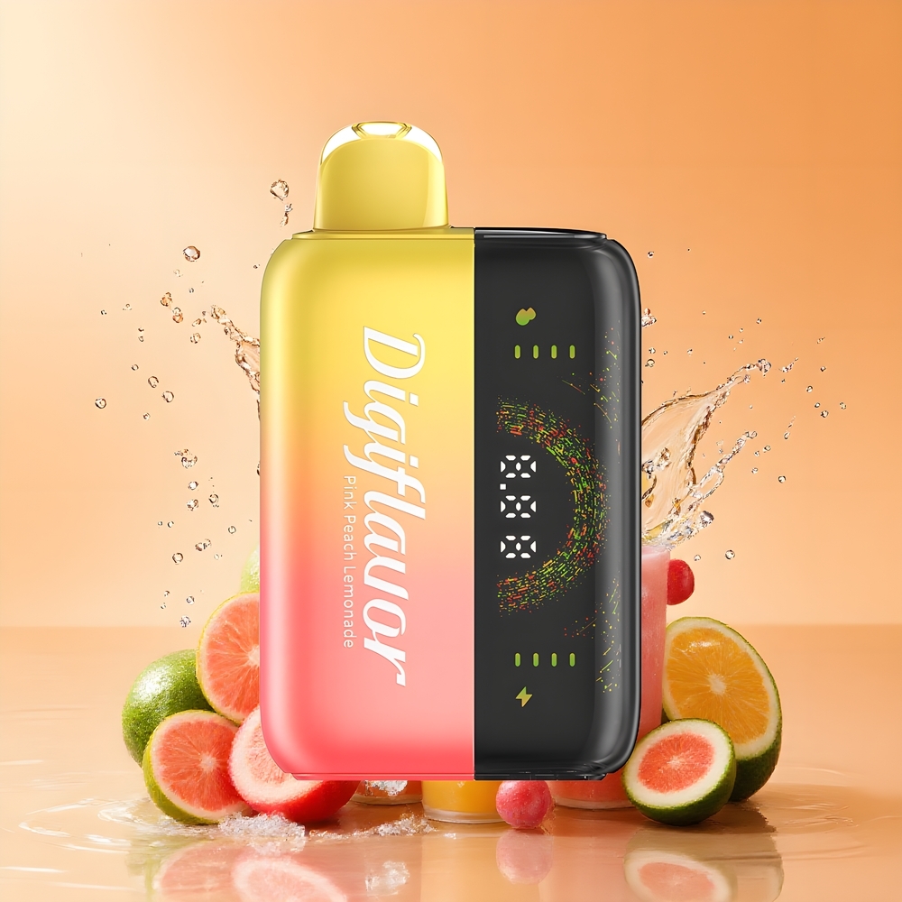 Digiflavor BRK 20000 Puff Eldobható Vape Rózsaszín Őszibarack Limonádé Nagykereskedés Magyarország 5% Nikotin