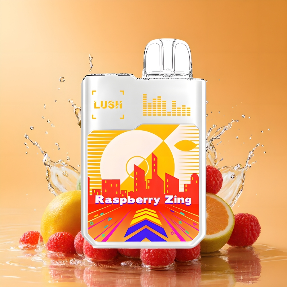 Digiflavor Geekbar LUSH 20000 Szívás-Aktivált Dual-Mesh Nagykereskedés Magyarország Málna Csip