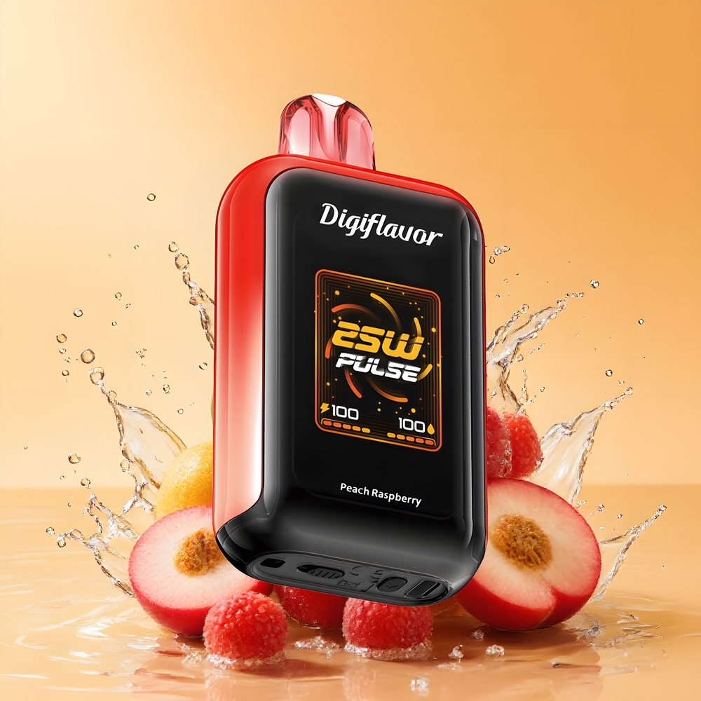 Digiflavor SKY 25000 Puffs Dupla Rács Fűtőtest Nagykereskedés Magyarország Őszibarack Málna