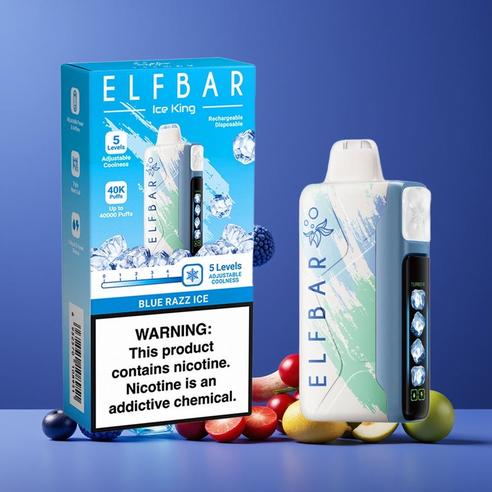 Elf Bar Ice King 40000 Puffs Adjustable Cooling Kék Áfonya Nagykereskedés Magyarország