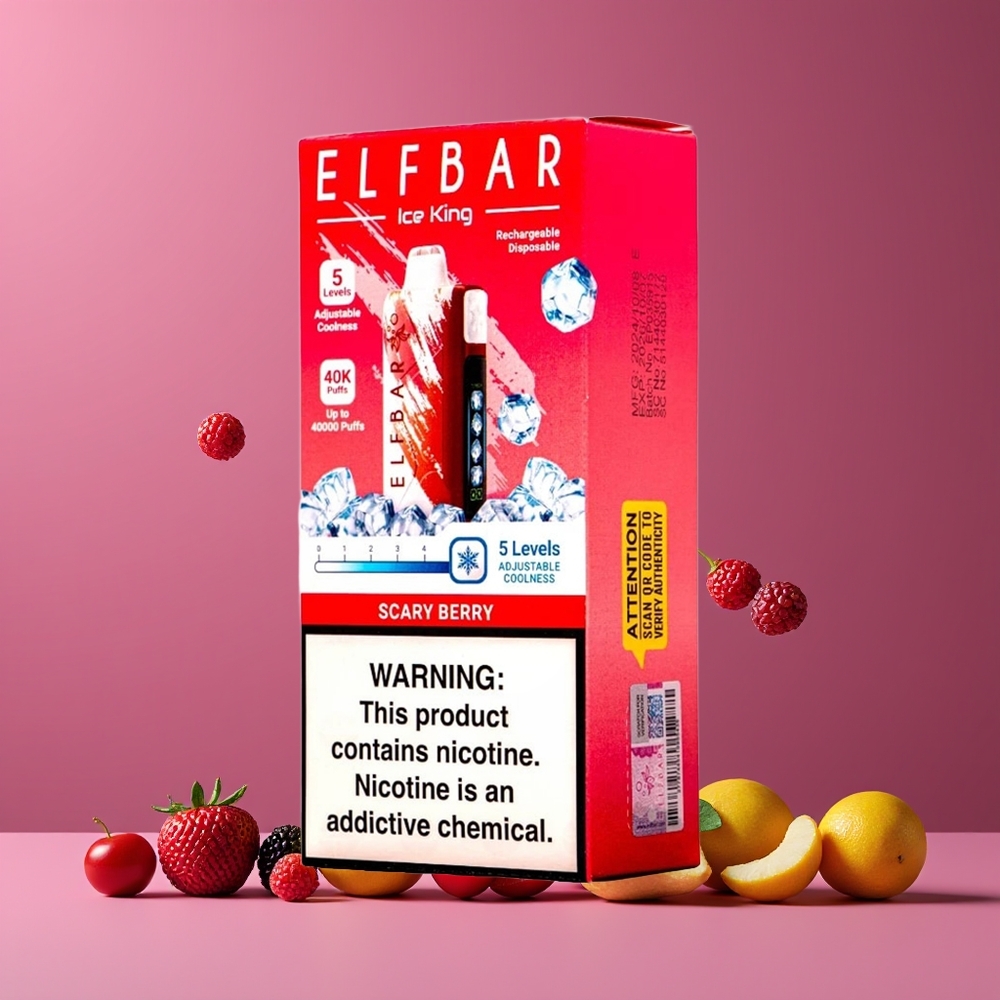 Elf Bar Ice King 40000 Puffs Beállítható Hűtés Scary Berry Nagykereskedés Magyarország