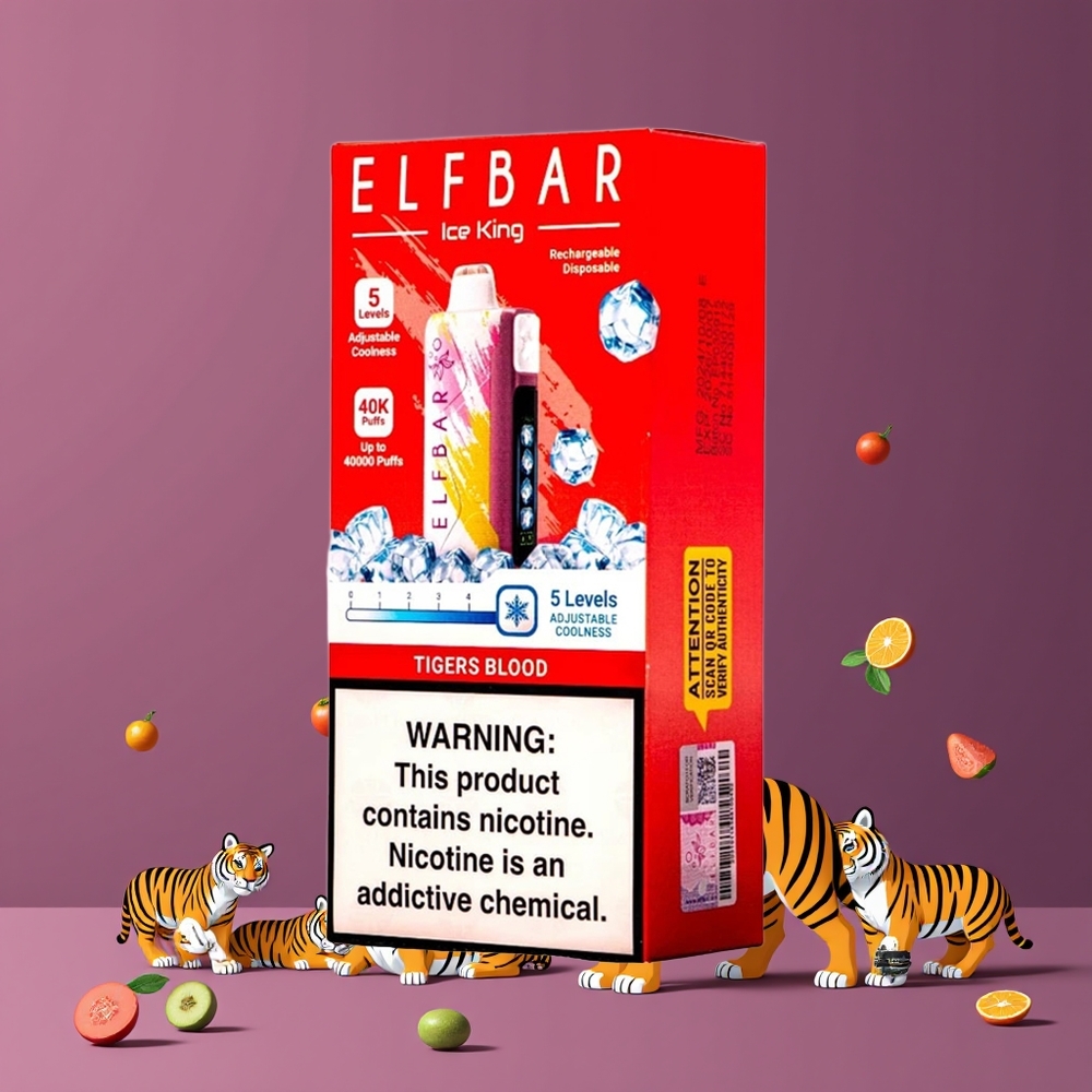 Elf Bar Ice King 40000 Puffs Dual Airflow Tigrisvér Nagykereskedés Magyarország