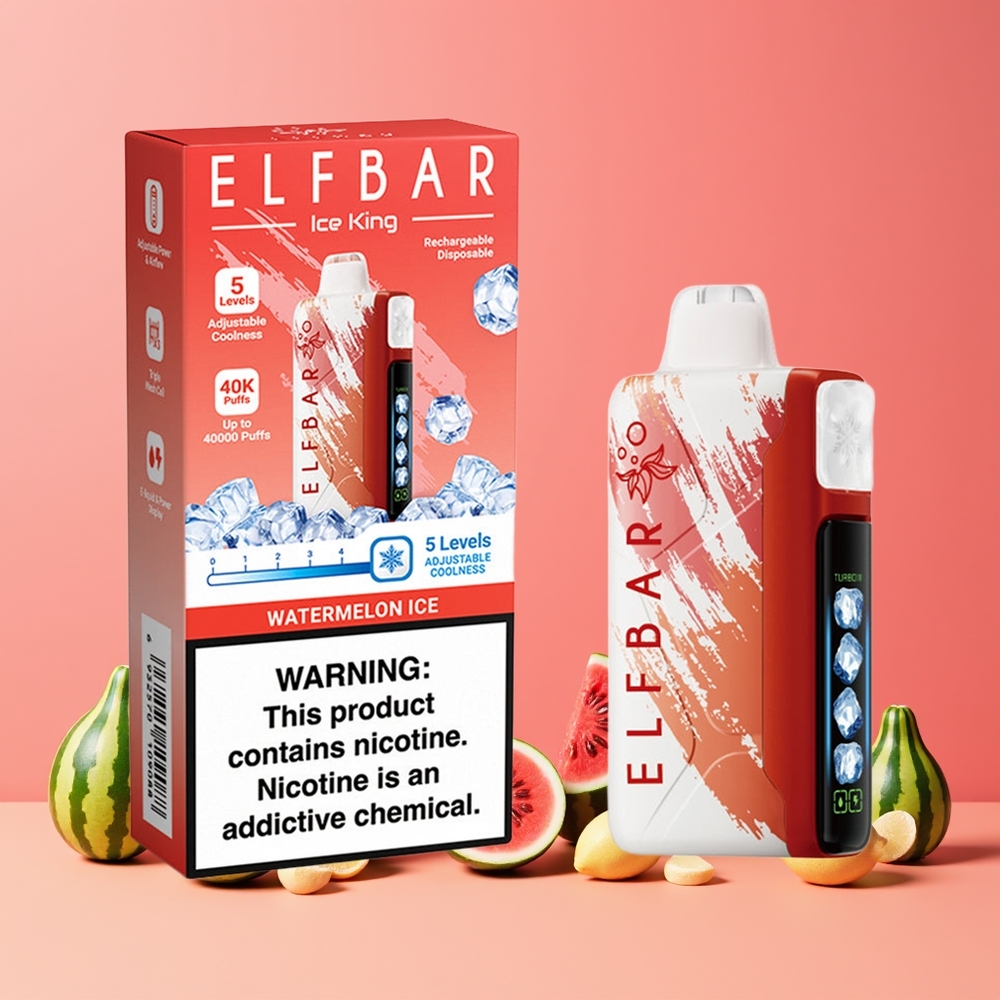 Elf Bar Ice King 40000 Puffs Nagykereskedés Magyarország Állítható Hűtés Görögdinnye Jég