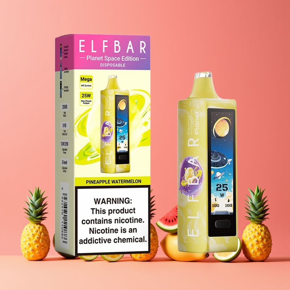 Elf Bar Planet 25000 Puff Elszívható Vape Ananász Görögdinnye Mesh Nagykereskedés Magyarország
