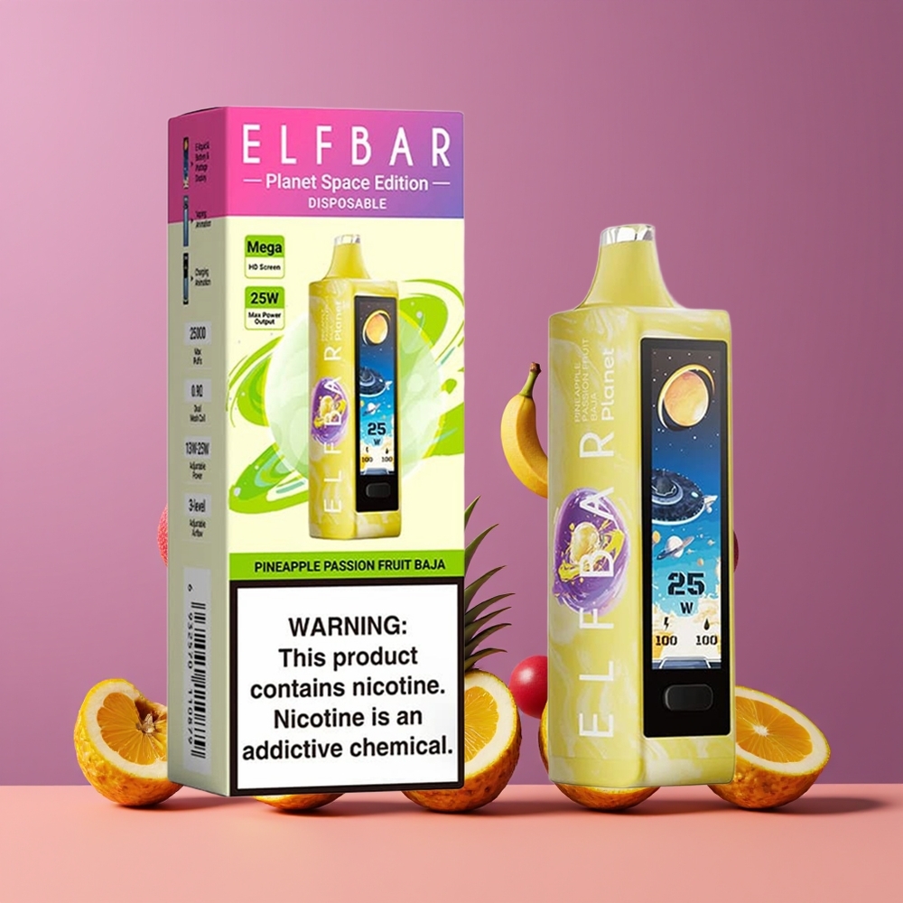 Elf Bar Planet 25000 Puff Nagykereskedés Magyarország Ananász Szenvedély Gyümölcs Mesh