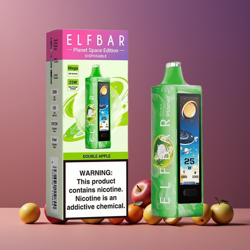Elf Bar Planet 25000 Puffs Nagykereskedés Magyarország Kettős Alma Mesh Coil Disposable Vape