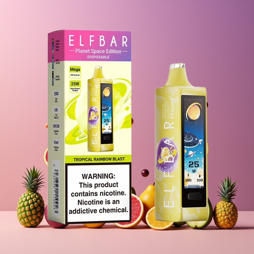 Elf Bar Planet 25000 Puffs Nagykereskedés Magyarország Tropicus Szivárvány Robbanás Mesh Coil
