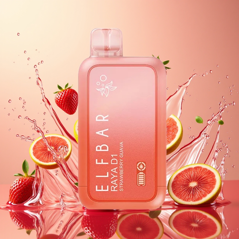 Elf Bar Raya D1 13000 Puffs Nagykereskedés Magyarország 18ml Eper Guava