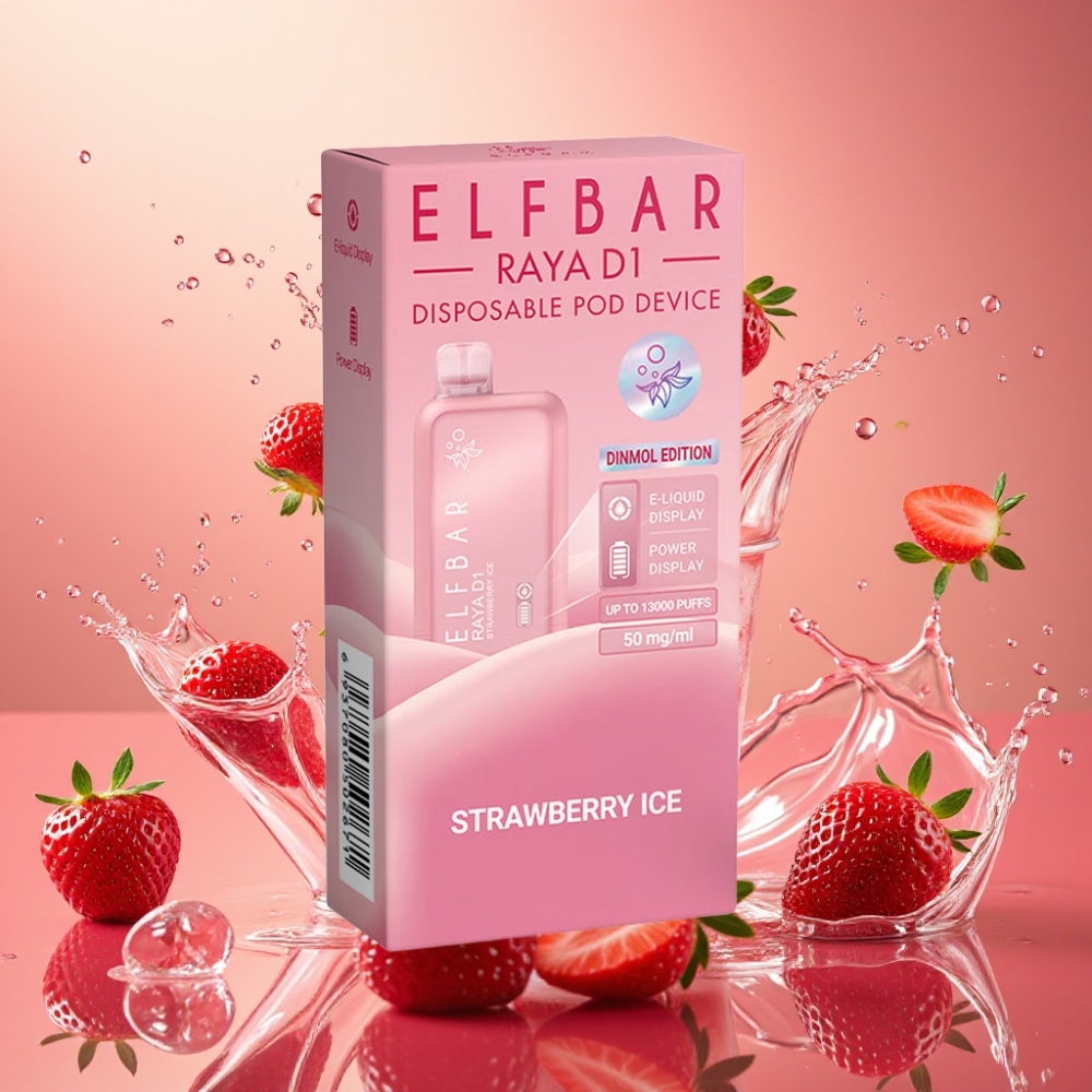Elf Bar Raya D1 13000 Puffs Nagykereskedés Magyarország Eperjég Töltésképes