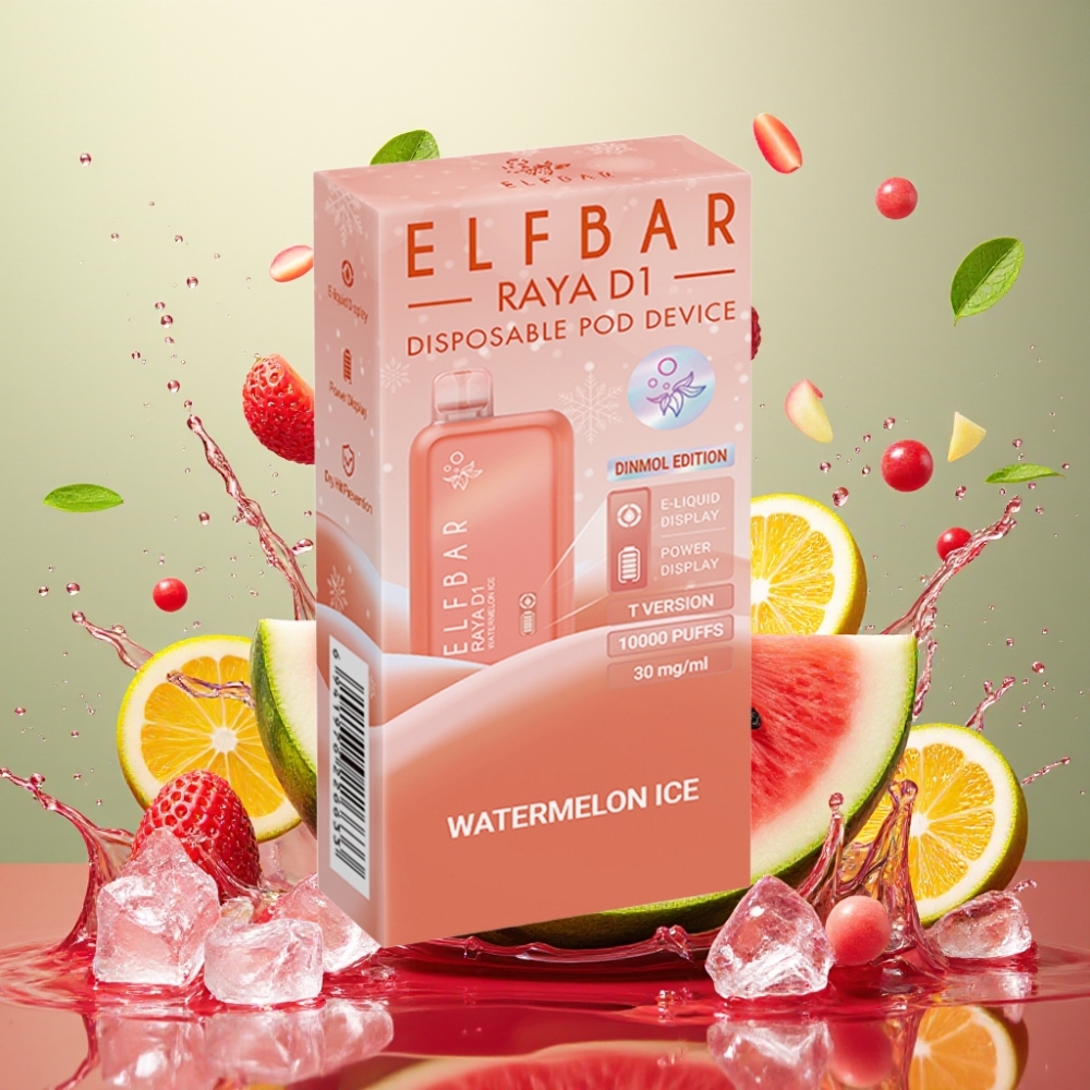 Elf Bar Raya D1 13000 Puffs Nagykereskedés Magyarország Töltés Típus-C Görögdinnye Jég