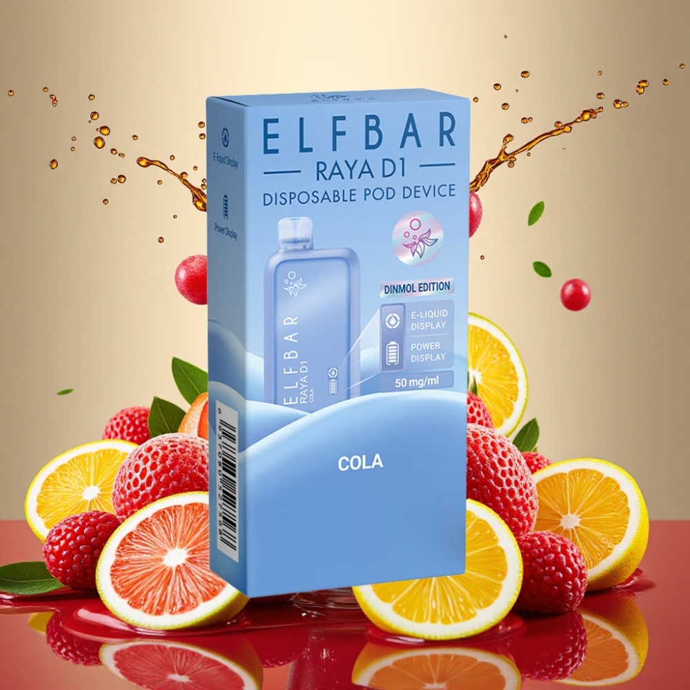 Elf Bar Raya D1 13000 Puffs Töltőképes E-vizipipa Kóla Nagykereskedés Magyarország