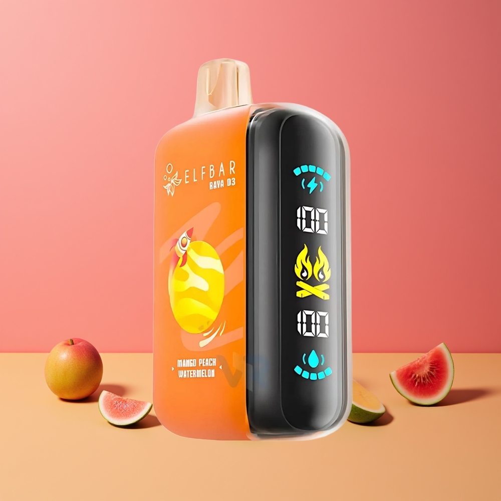 ELF BAR RAYA D3 25000 Puffs Eldobható E-szigaretta Mango Őszibarack Görögdinnye Nagykereskedés Magyarország